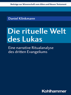 cover image of Die rituelle Welt des Lukas